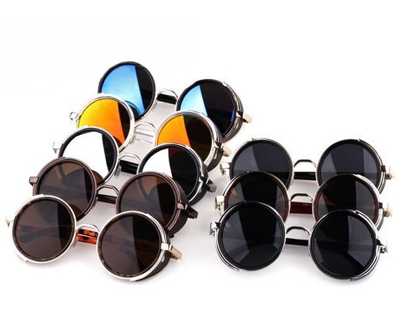 Round Lenses Steampunk Sunglasses