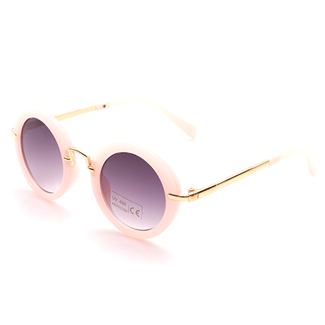 Fashion Girl`s Round Shape Sunglasses